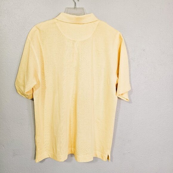 Cutter & Buck Men's Polo Yellow Golf Shirt DryTec Size XL/TG - Picture 2 of 8